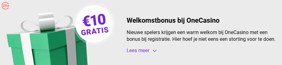 Sectie met promoties en beloningen voor casino spelers