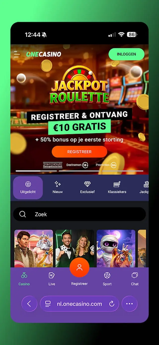 Casino-app beschikbaar voor iOS en Android toestellen